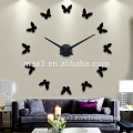 Black butterfly 1.2cm thickness with 12888 clock movement for home decoration